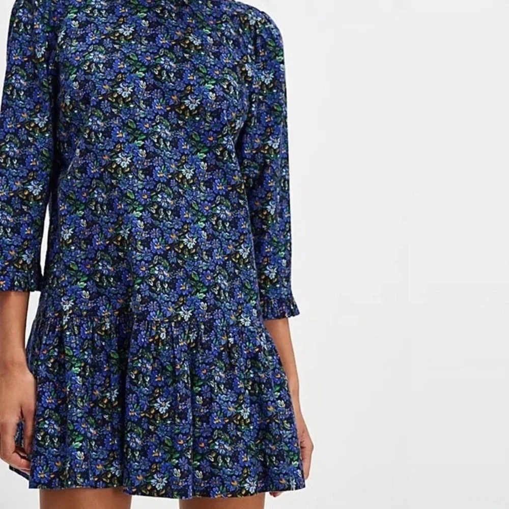 Free People Backless Blue Floral Dress - Picture 2 of 5